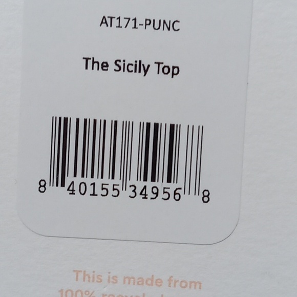 Andie Bikini Womens Sicily Top LARGE Swim NEW Top PUNCH MAUVE Blush - Picture 6 of 6